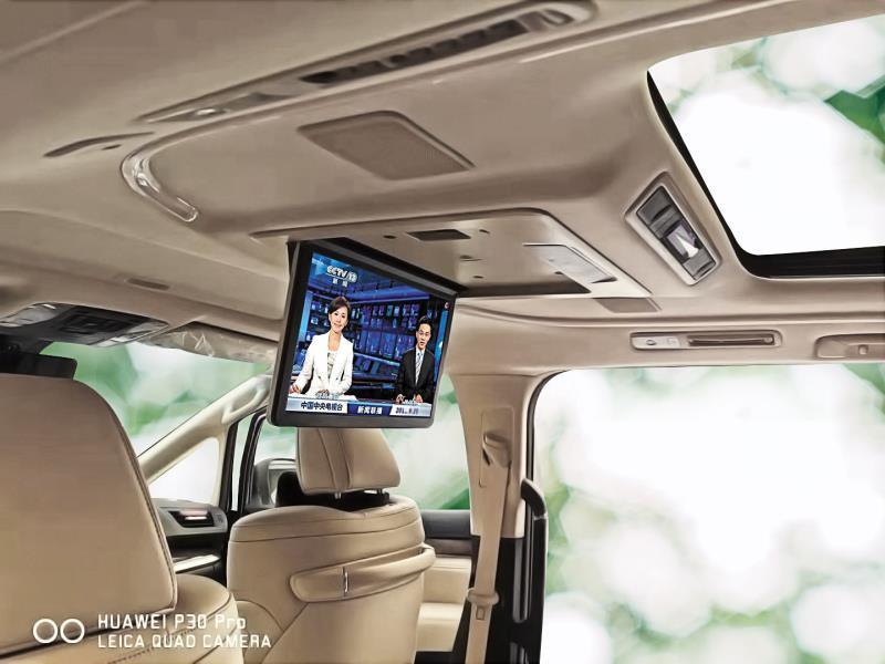 Потолочный Смарт ТВ 15,6" ERGO ER15AFL-AUTO для Toyota Alphard (1920x1080, Android) бежевый