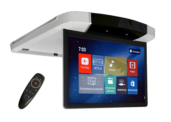 Потолочный Смарт ТВ 15,6" ERGO ER15UN (IPS FullHD, Android) серый