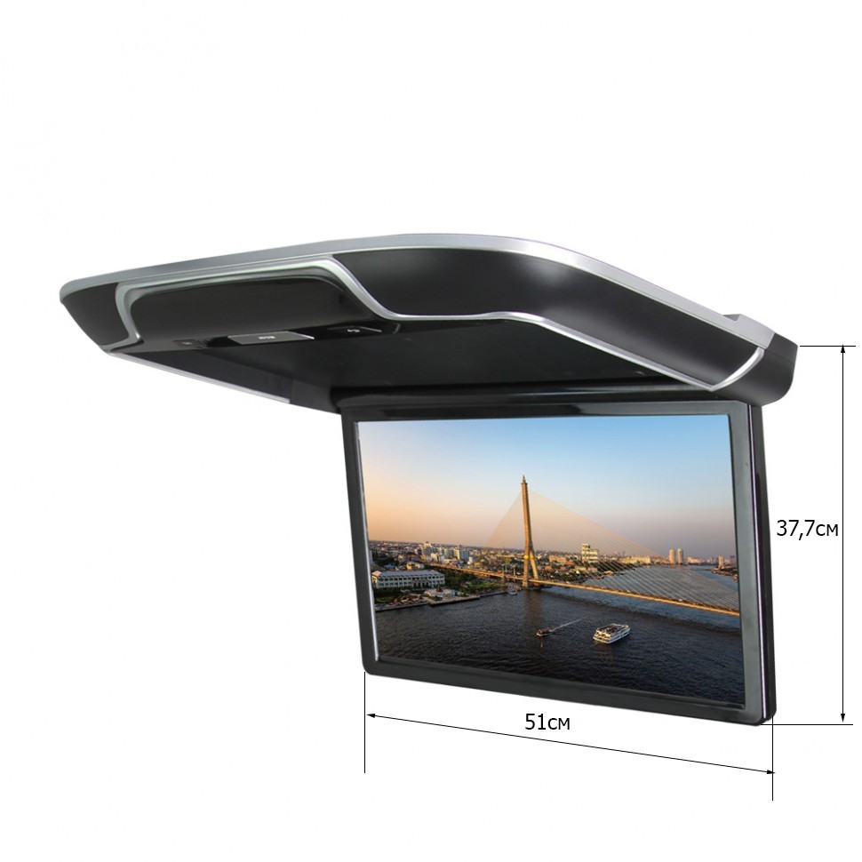 Потолочный Смарт ТВ 22" ERGO ER22AND (1920x1080, Android) черный