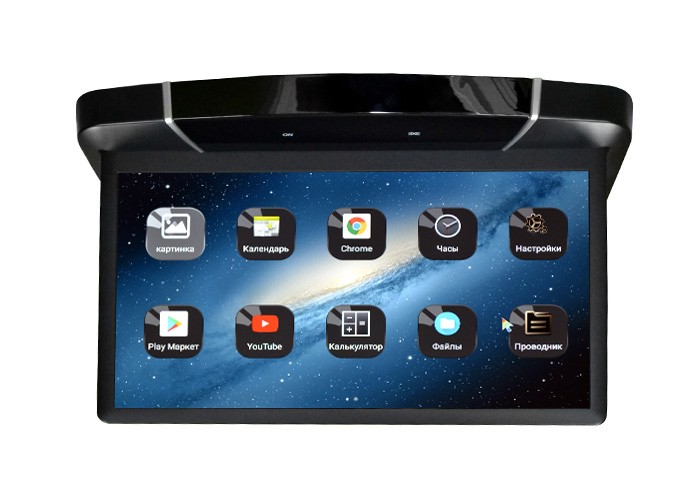 Потолочный Смарт ТВ 15,6" ERGO ER15UN (IPS FullHD, Android) черный