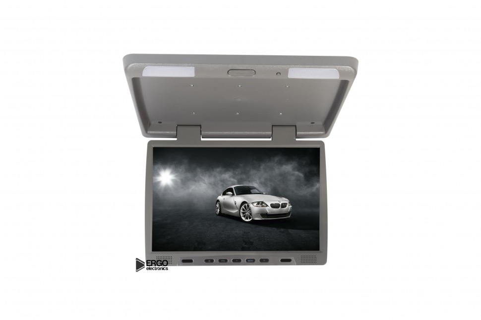 Потолочный монитор 17.3" ERGO ER17F (USB/SD/HDMI/AV) серый